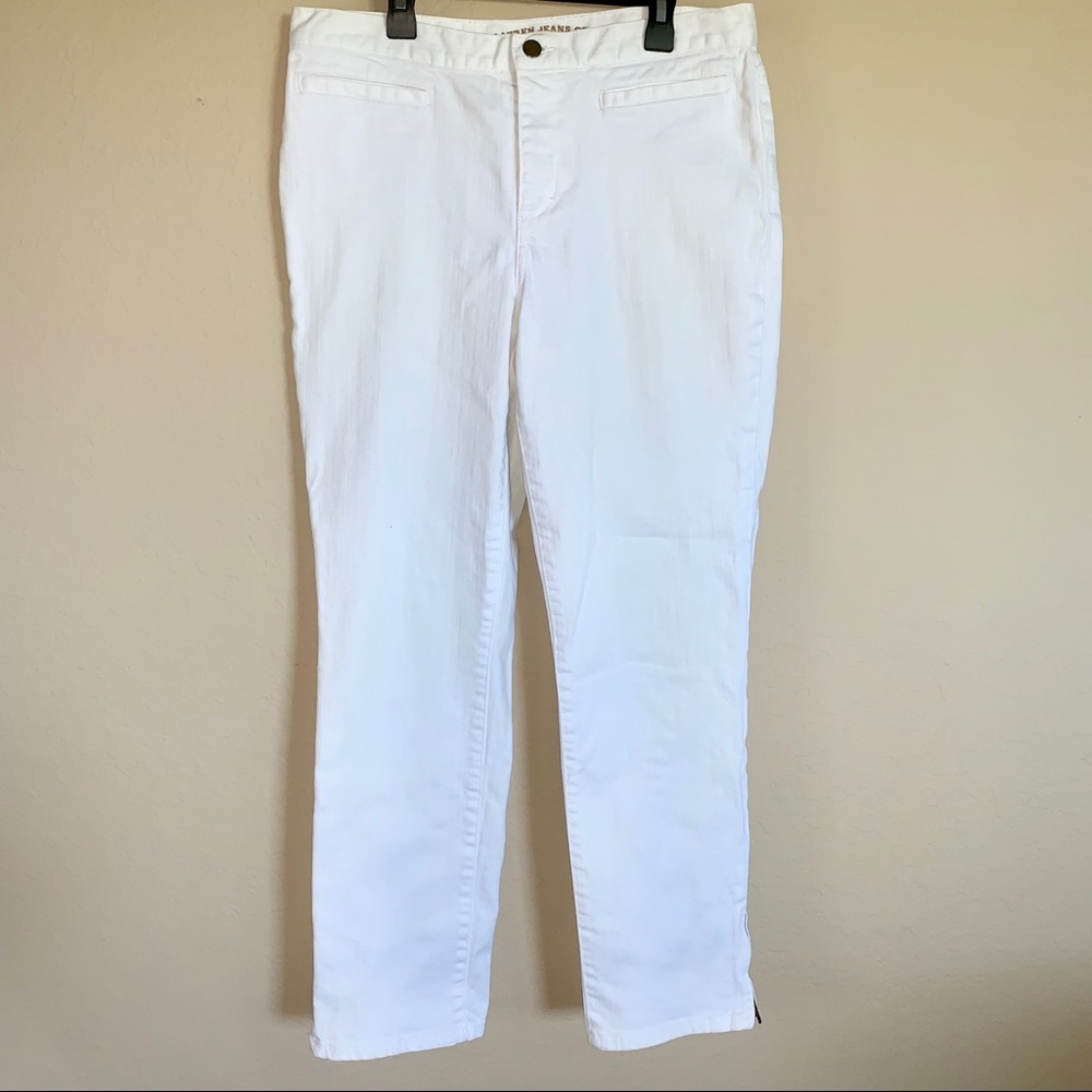 Lauren Jeans Co white jeans size 8